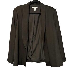 Chico’s Classic Black Open Front Career Work Blazer size XL